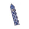 Shraga Landesman Blue Shin Dove and Criss Cr... | Modern Mezuzah Cases