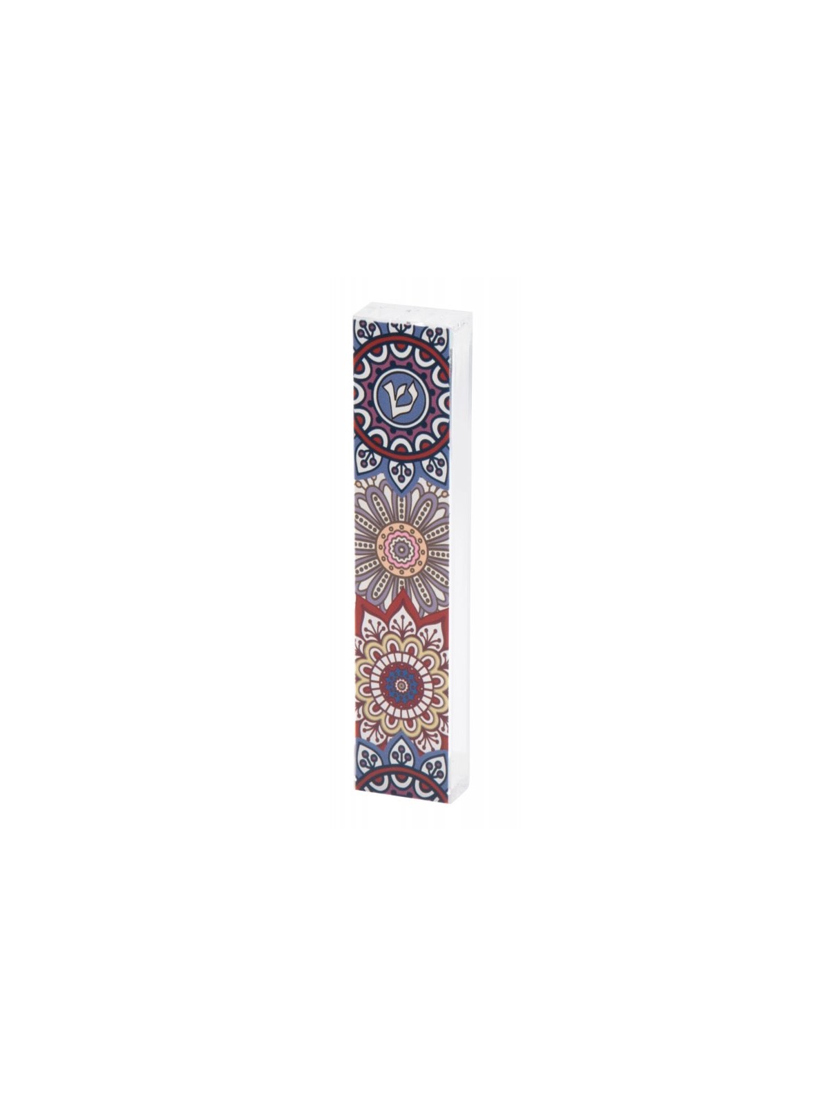 Dorit Judaica Lucite Mezuzah Case Lively Flo... | Modern Mezuzah Cases