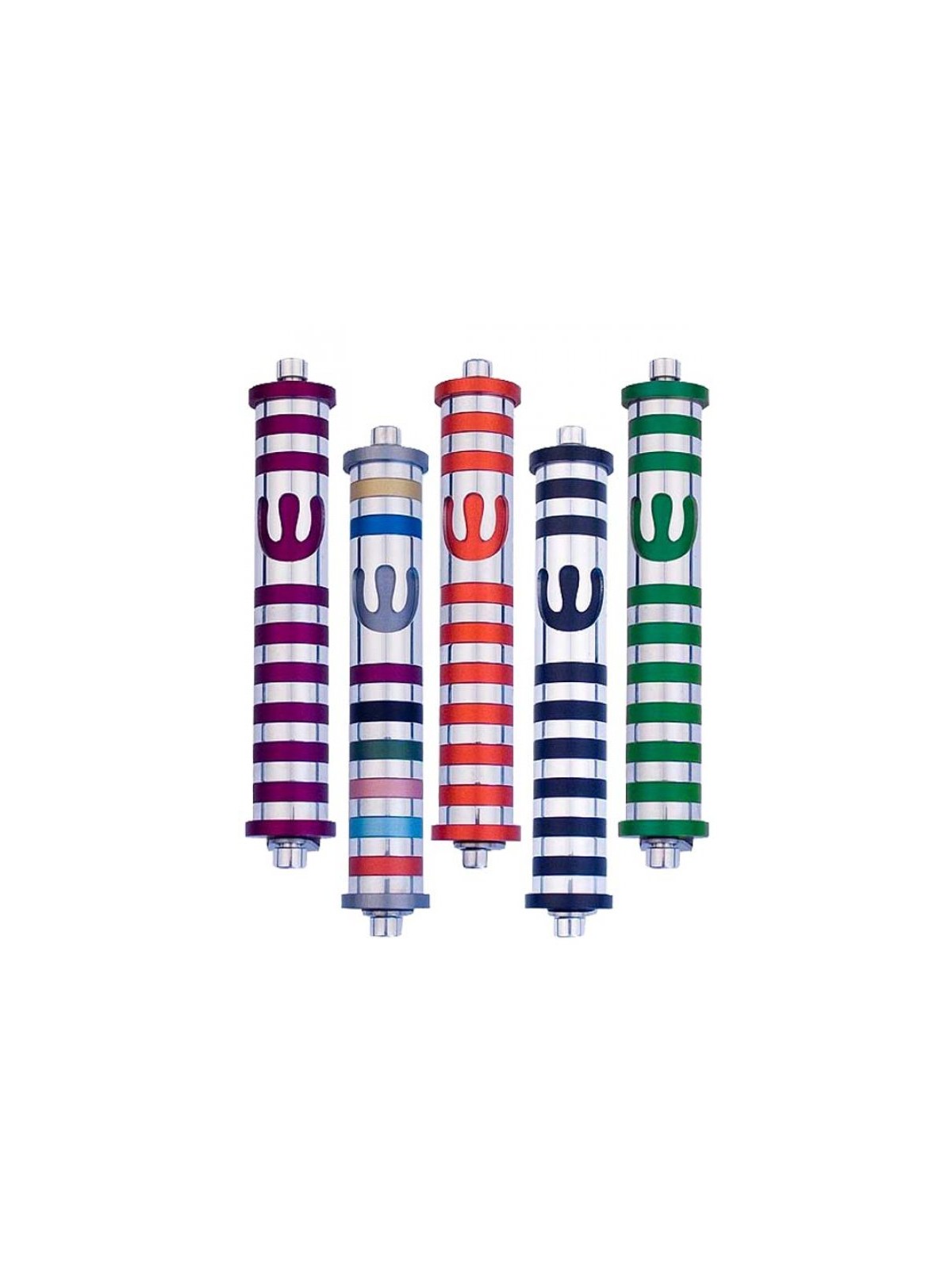 Agayof Cylinder Mezuzah Case with Bands and ... | Modern Mezuzah Cases