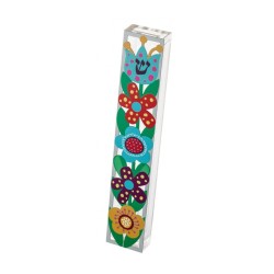 Dorit Judaica Acrylic Mezuzah Case with Colo... | Modern Mezuzah Cases
