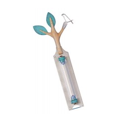 Shraga Landesman Étui Mezuzah Olivier et Colombe T... | Mezouza en verre