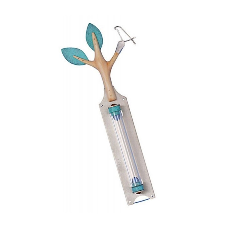 Shraga Landesman Olive Tree and Dove Mezuzah Case T... | Glass Mezuzah