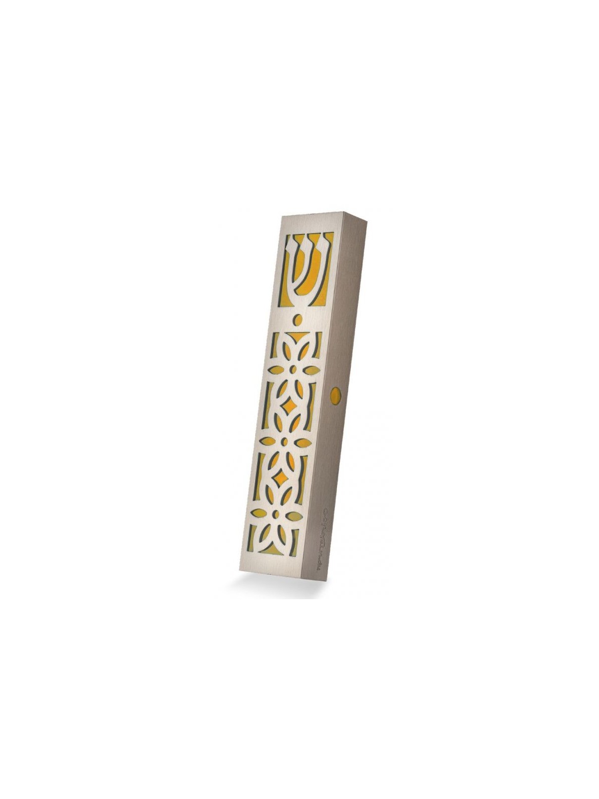 Dorit Judaica Mezuzah Case Stainless Steel C... | Modern Mezuzah Cases
