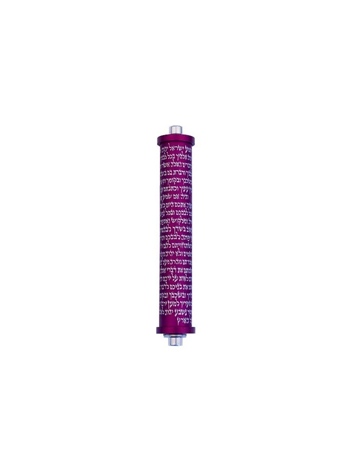 Agayof Cylinder Mezuzah Case with Shema Pray... | Modern Mezuzah Cases