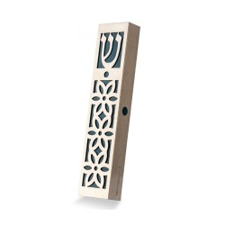 Dorit Judaica Mezuzah Case Stainless Steel C... | Modern Mezuzah Cases