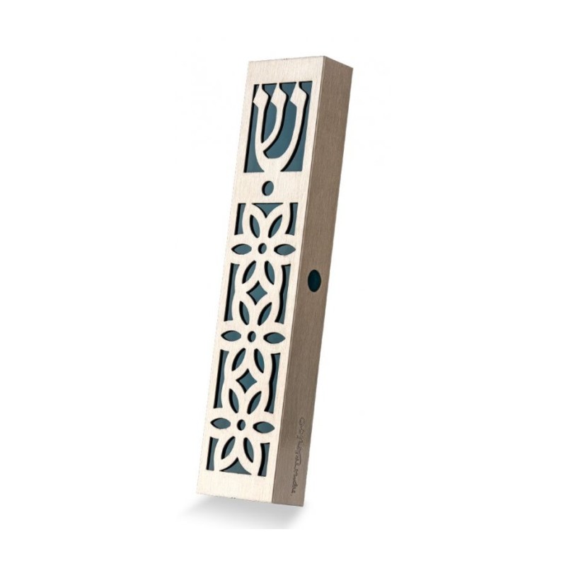 Dorit Judaica Mezuzah Case Stainless Steel C... | Modern Mezuzah Cases