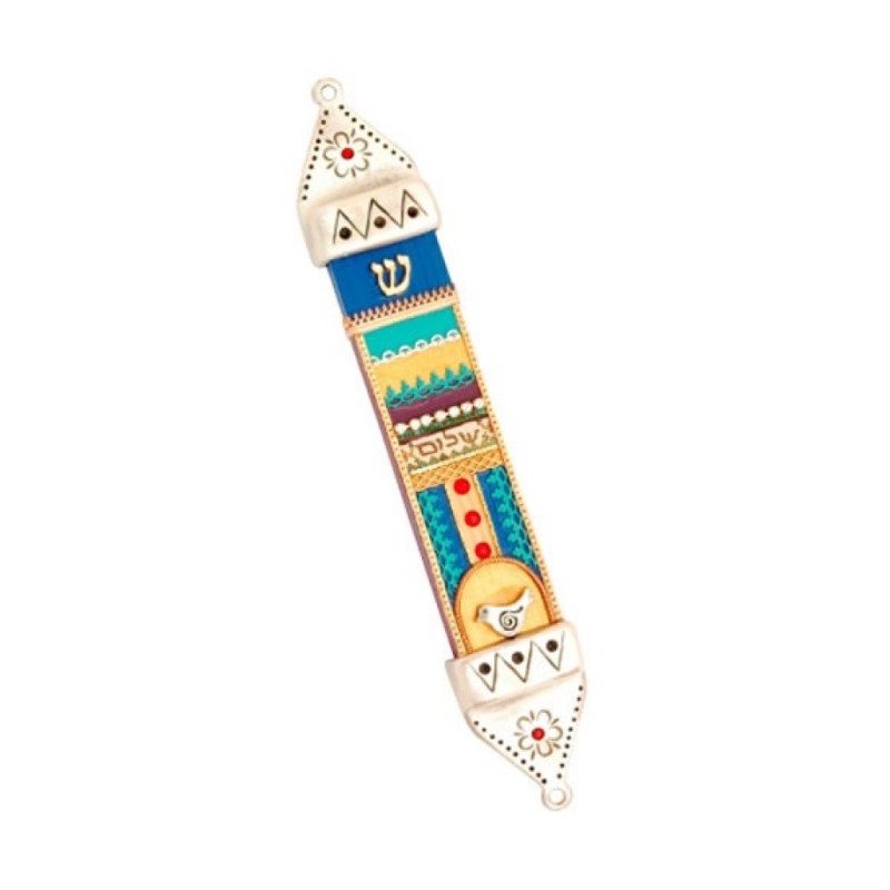 Shalom Mezuzah Case By Ester Shahaf | Mezuzah by Esther Shahaf