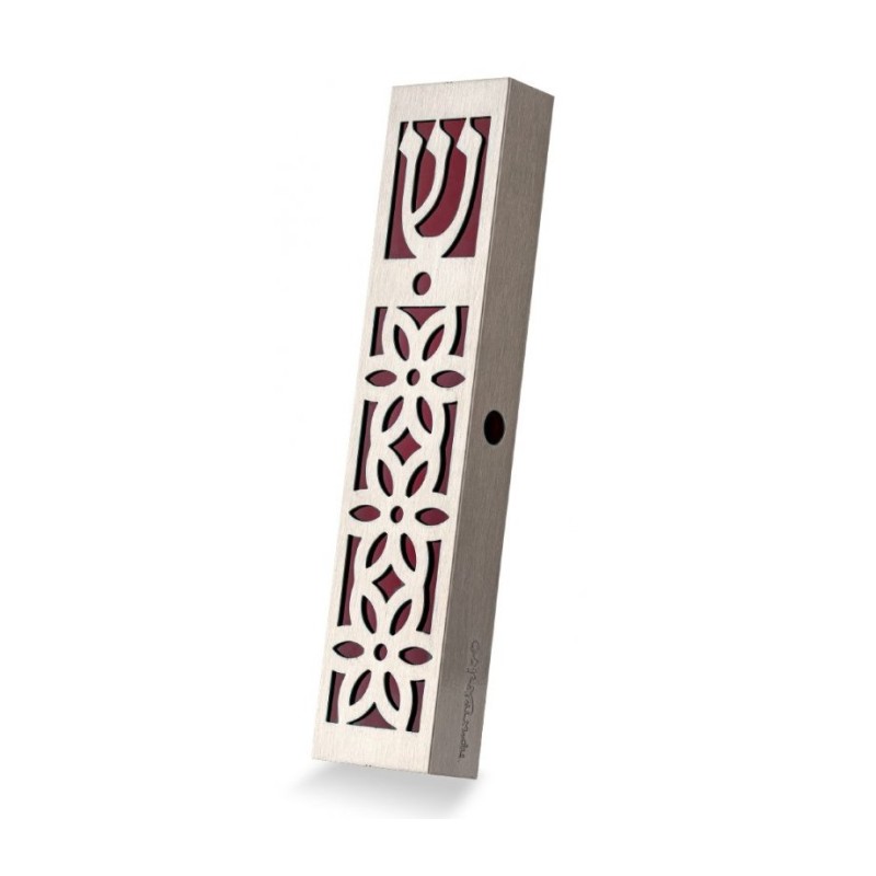 Dorit Judaica Mezuzah Case Stainless Steel C... | Modern Mezuzah Cases