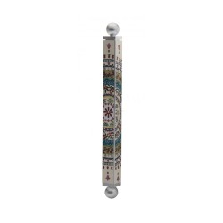 Dorit Judaica Aluminum Mezuzah Case Circular... | Modern Mezuzah Cases