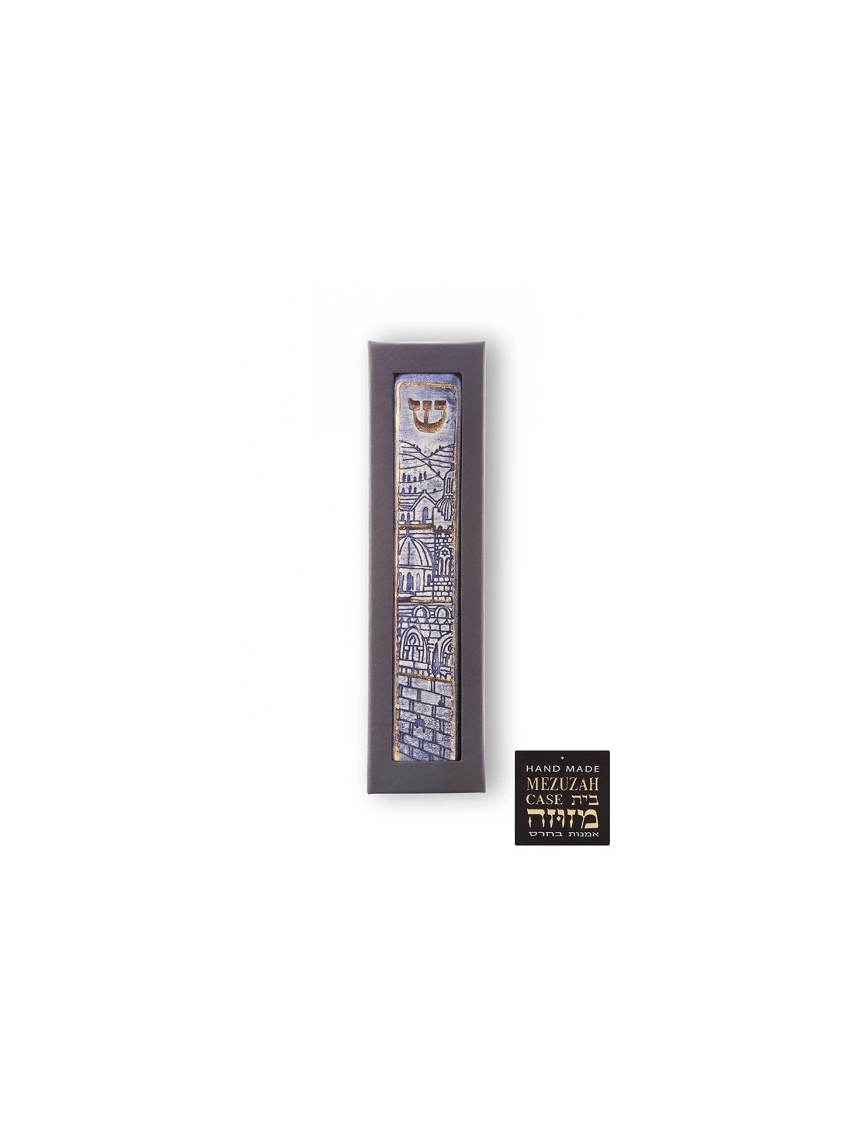 Art in Clay Handmade Ceramic Mezuzah Case Je... | Modern Mezuzah Cases