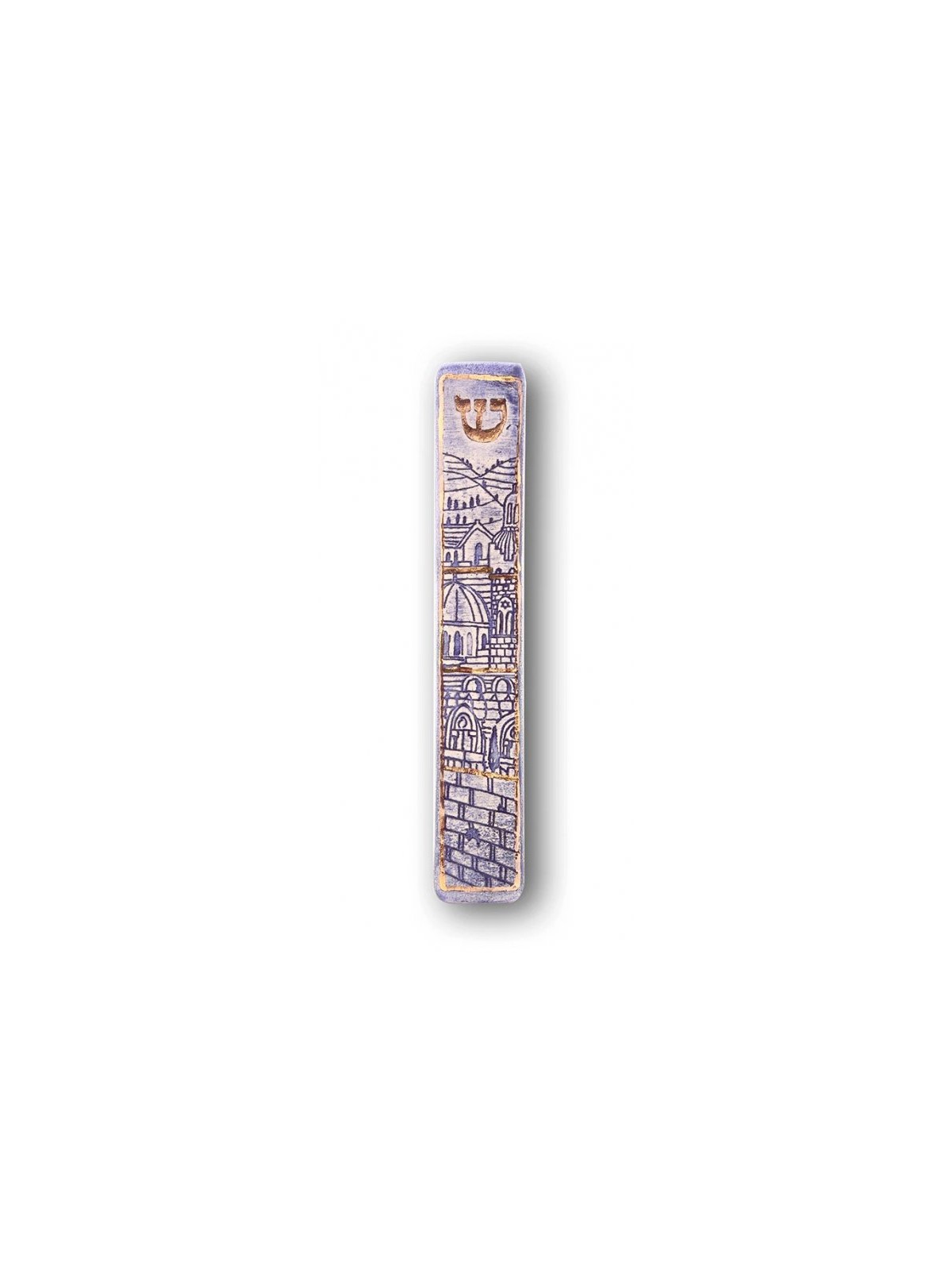 Art in Clay Handmade Ceramic Mezuzah Case Je... | Modern Mezuzah Cases