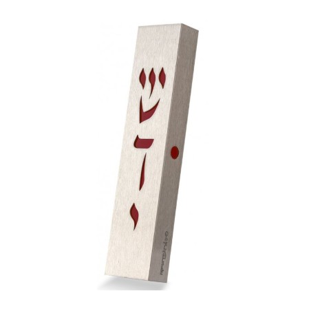 Dorit Judaica Stainless Steel Mezuzah Case C... | Modern Mezuzah Cases