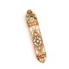 Gold Art Nouveau Style Mezuzah Case Este... | Mezuzah by Esther Shahaf