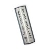 Shraga Landesman Angular Shiny Silver Alumin... | Modern Mezuzah Cases