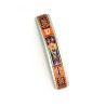 Curved Pewter Mezuzah in Orange and Blue... | Mezuzah by Esther Shahaf