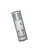 Shraga Landesman Angular Shiny Silver Alumin... | Modern Mezuzah Cases