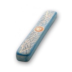 Art in Clay Handmade Ceramic Mezuzah Case Da... | Modern Mezuzah Cases