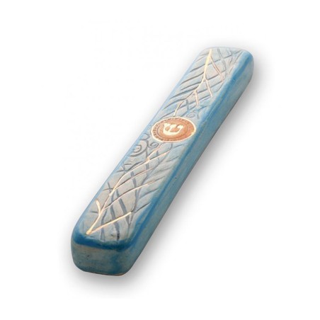 Art in Clay Handmade Ceramic Mezuzah Case Da... | Modern Mezuzah Cases