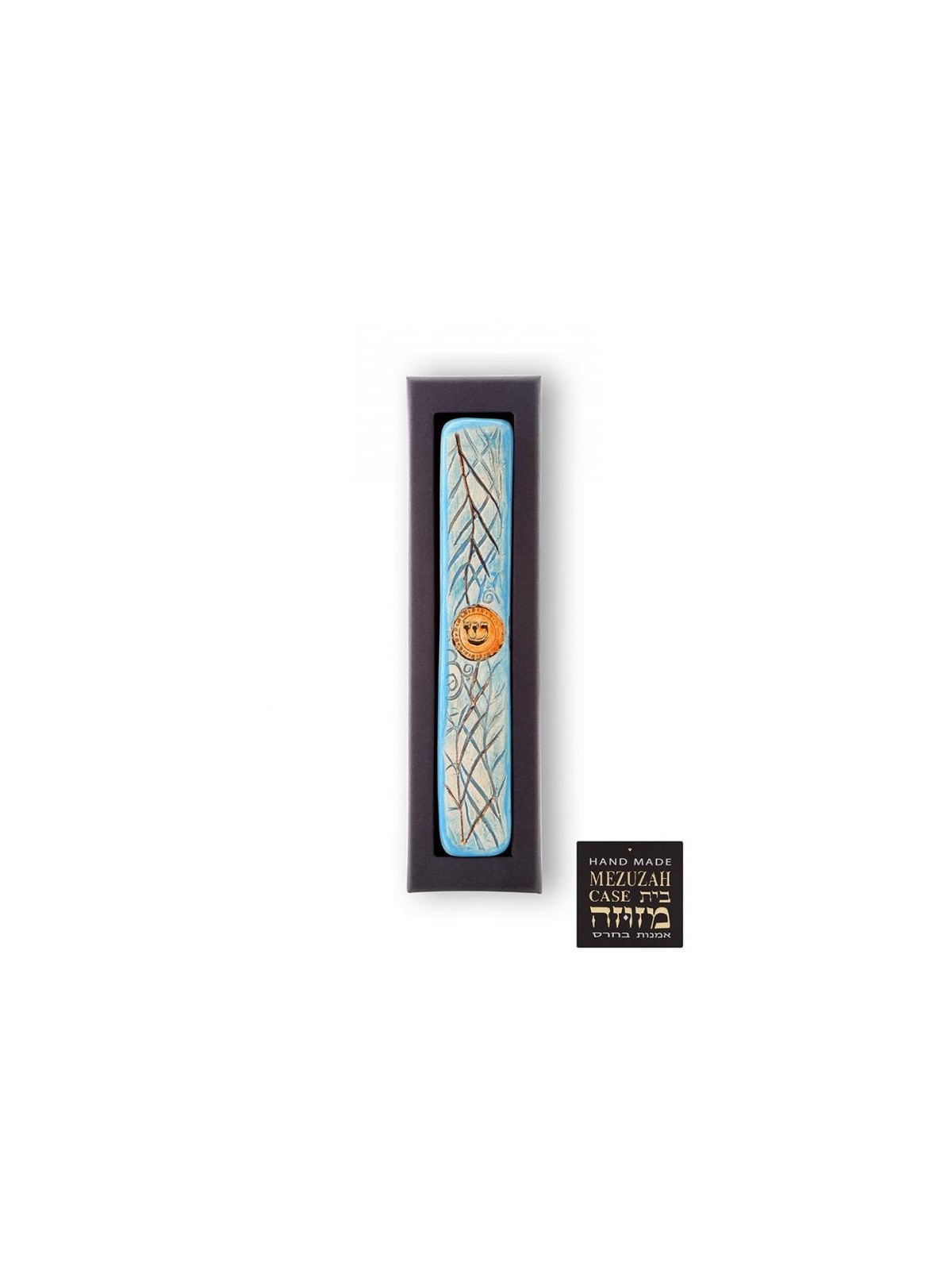 Art in Clay Handmade Ceramic Mezuzah Case Da... | Modern Mezuzah Cases