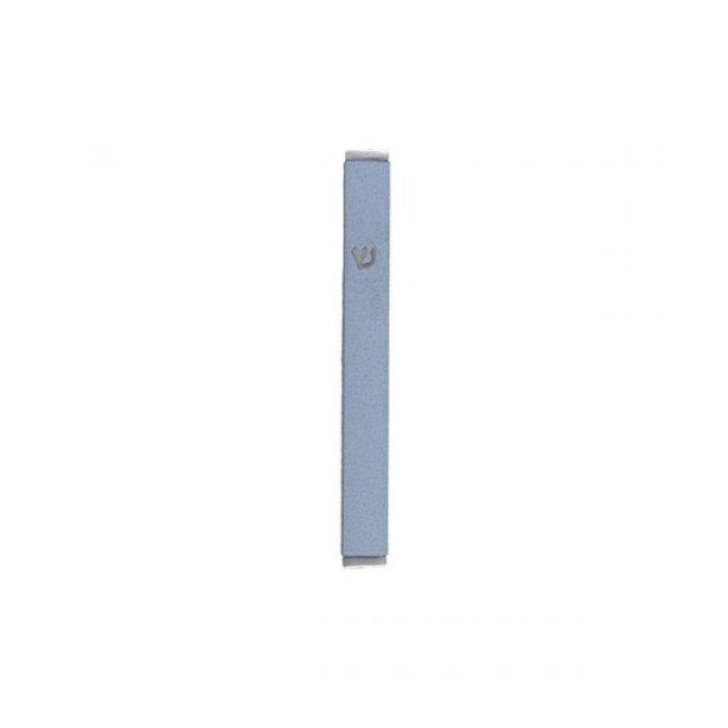 Yair Emanuel Matte Metal Mezuzah Case with Sh... | Mezuzahs by Emanuel