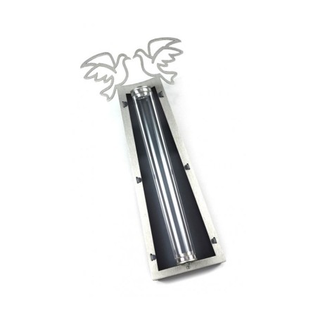 Shraga Landesman Peace Doves Mezuzah Case Si... | Modern Mezuzah Cases