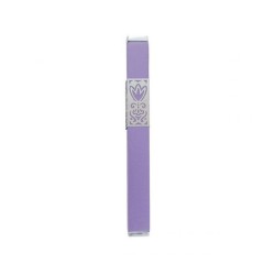 Yair Emanuel Anodized Aluminum Mezuzah Case D... | Mezuzahs by Emanuel