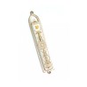 White Orange Filigree Design Mezuzah by ... | Mezuzah by Esther Shahaf