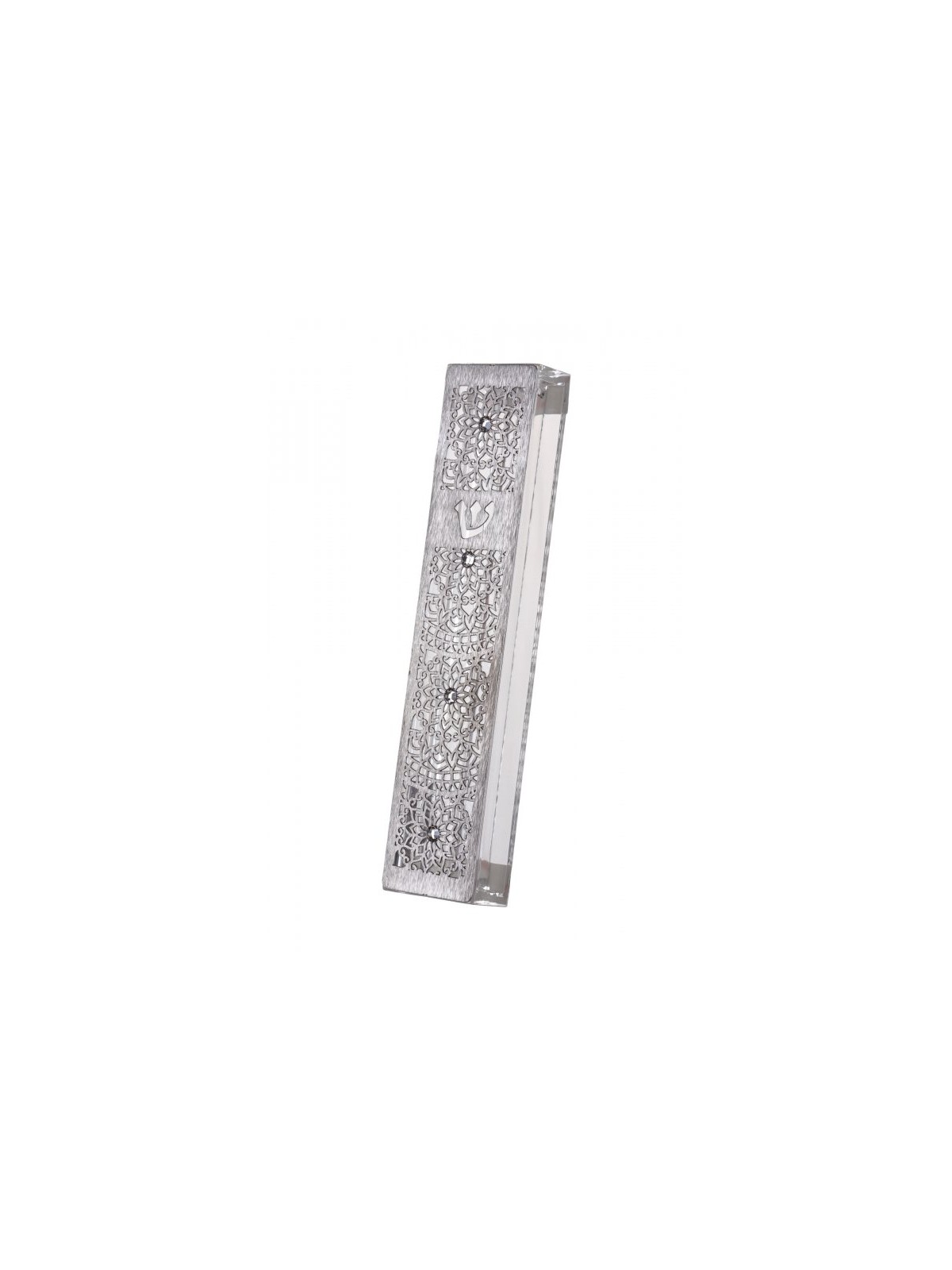 Dorit Judaica Acrylic Mezuzah Case with Cuto... | Modern Mezuzah Cases