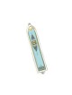 Classic Turquoise Dove Design Mezuzah by... | Mezuzah by Esther Shahaf