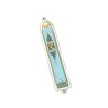 Classic Turquoise Dove Design Mezuzah by... | Mezuzah by Esther Shahaf