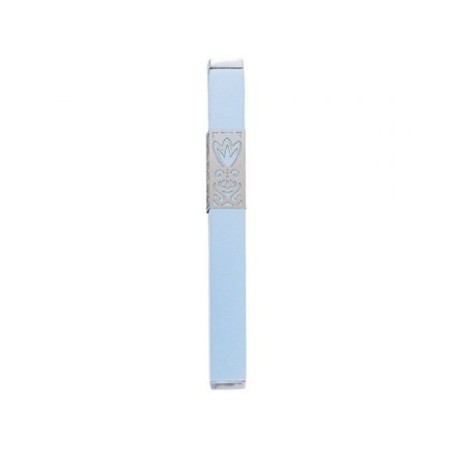Yair Emanuel Anodized Aluminum Mezuzah Case D... | Mezuzahs by Emanuel