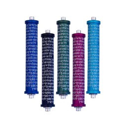 Agayof Cylinder Mezuzah Case with Shema Pray... | Modern Mezuzah Cases