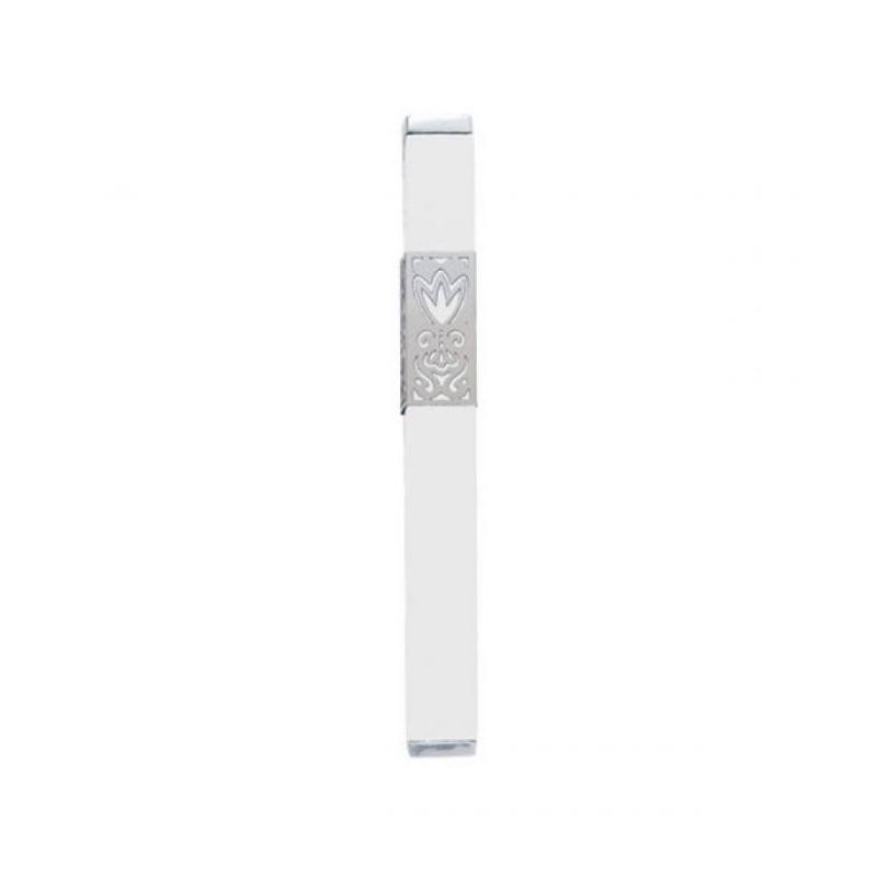 Yair Emanuel Anodized Aluminum Mezuzah Case D... | Mezuzahs by Emanuel