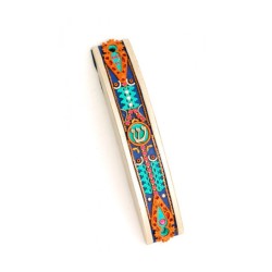 Curved Pewter Mezuzah Case by Ester Shahaf | Mezuzah by Esther Shahaf