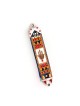 Géométrique Hamsa Mezuzah de Ester Shahaf | Mezouza par Esther Shahaf