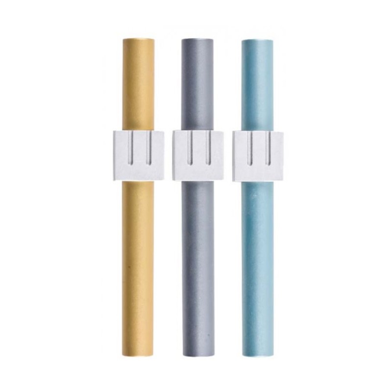 Agayof Cylinder Mezuzah Case with Square Shi... | Modern Mezuzah Cases