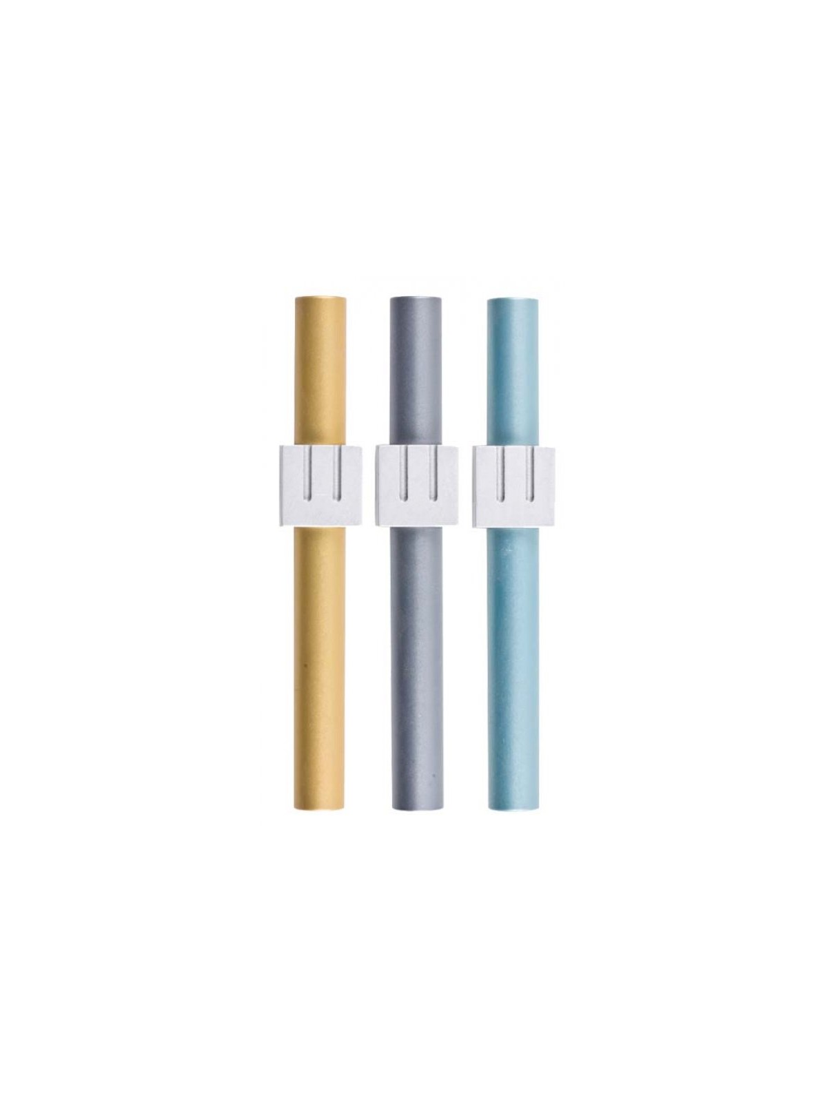 Agayof Cylinder Mezuzah Case with Square Shi... | Modern Mezuzah Cases