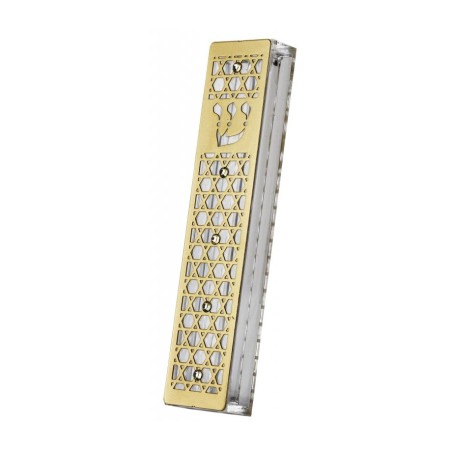 Dorit Judaica Gold Stainless Steel Mezuzah C... | Modern Mezuzah Cases