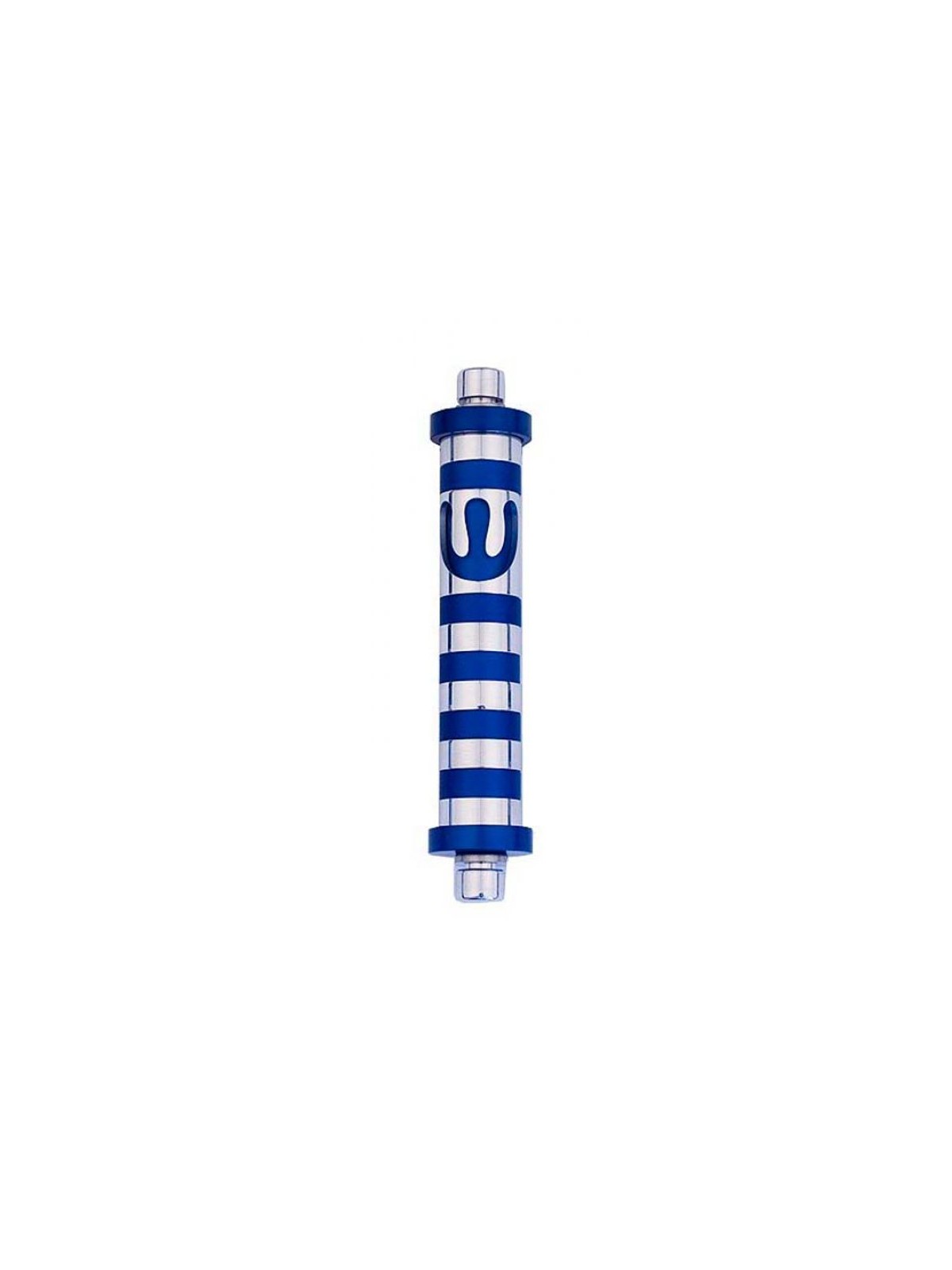 Agayof Cylinder Mezuzah Case with Bands and ... | Modern Mezuzah Cases