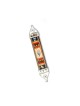 Wood Pewter Mezuzah Hamsa by Ester Shahaf | Mezuzah by Esther Shahaf