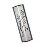 Shraga Landesman Angular Shiny Silver Alumin... | Modern Mezuzah Cases