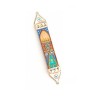 Colorful Oriental Mezuzah by Ester Shahaf | Mezuzah by Esther Shahaf