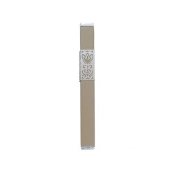 Yair Emanuel Anodized Aluminum Mezuzah Case D... | Mezuzahs by Emanuel