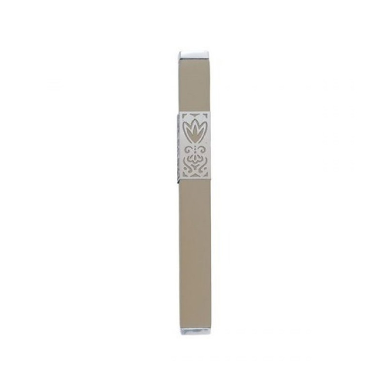 Yair Emanuel Anodized Aluminum Mezuzah Case D... | Mezuzahs by Emanuel
