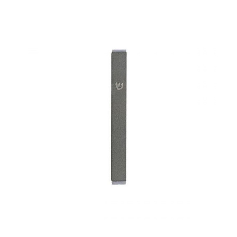 Yair Emanuel Matte Metal Mezuzah Case with Sh... | Mezuzahs by Emanuel