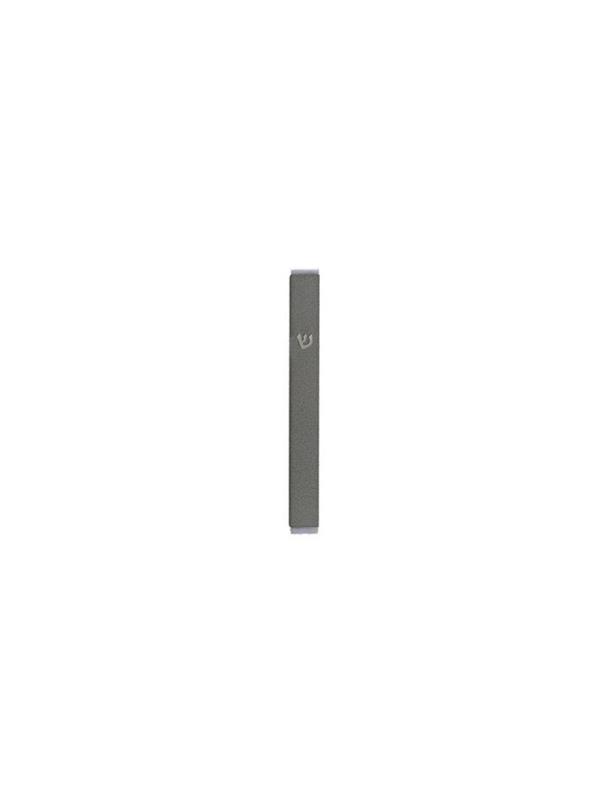 Yair Emanuel Matte Metal Mezuzah Case with Sh... | Mezuzahs by Emanuel