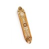 Gold Flower Mezuzah Case Ester Shahaf | Mezuzah by Esther Shahaf