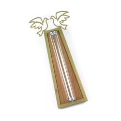 Shraga Landesman Peace Doves Mezuzah Case Go... | Modern Mezuzah Cases