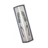 Shraga Landesman Angular Shiny Silver Alumin... | Modern Mezuzah Cases