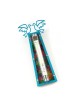 Shraga Landesman Peace Doves Mezuzah Case Turquoise... | Glass Mezuzah
